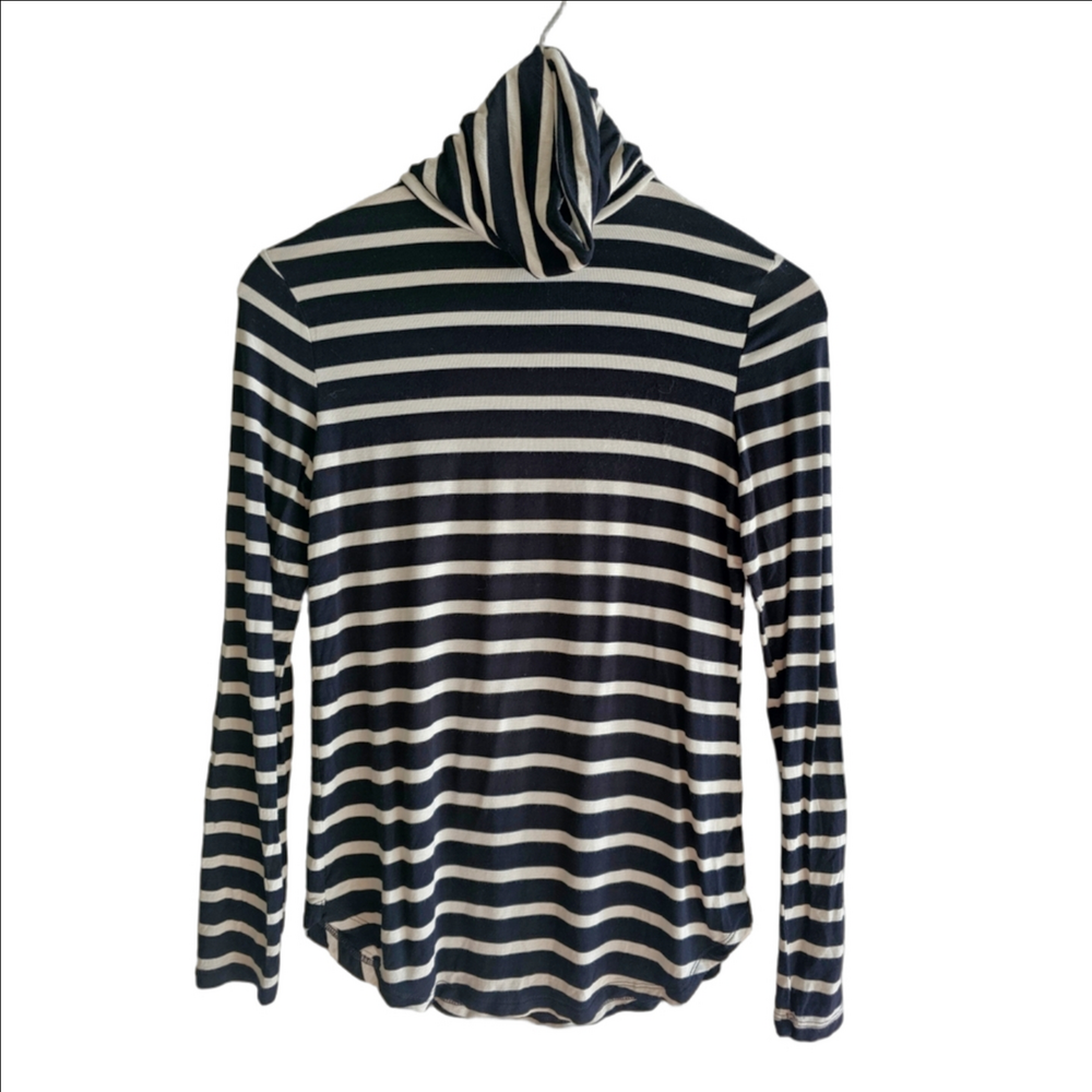 Striped Butter Soft Turtle Neck